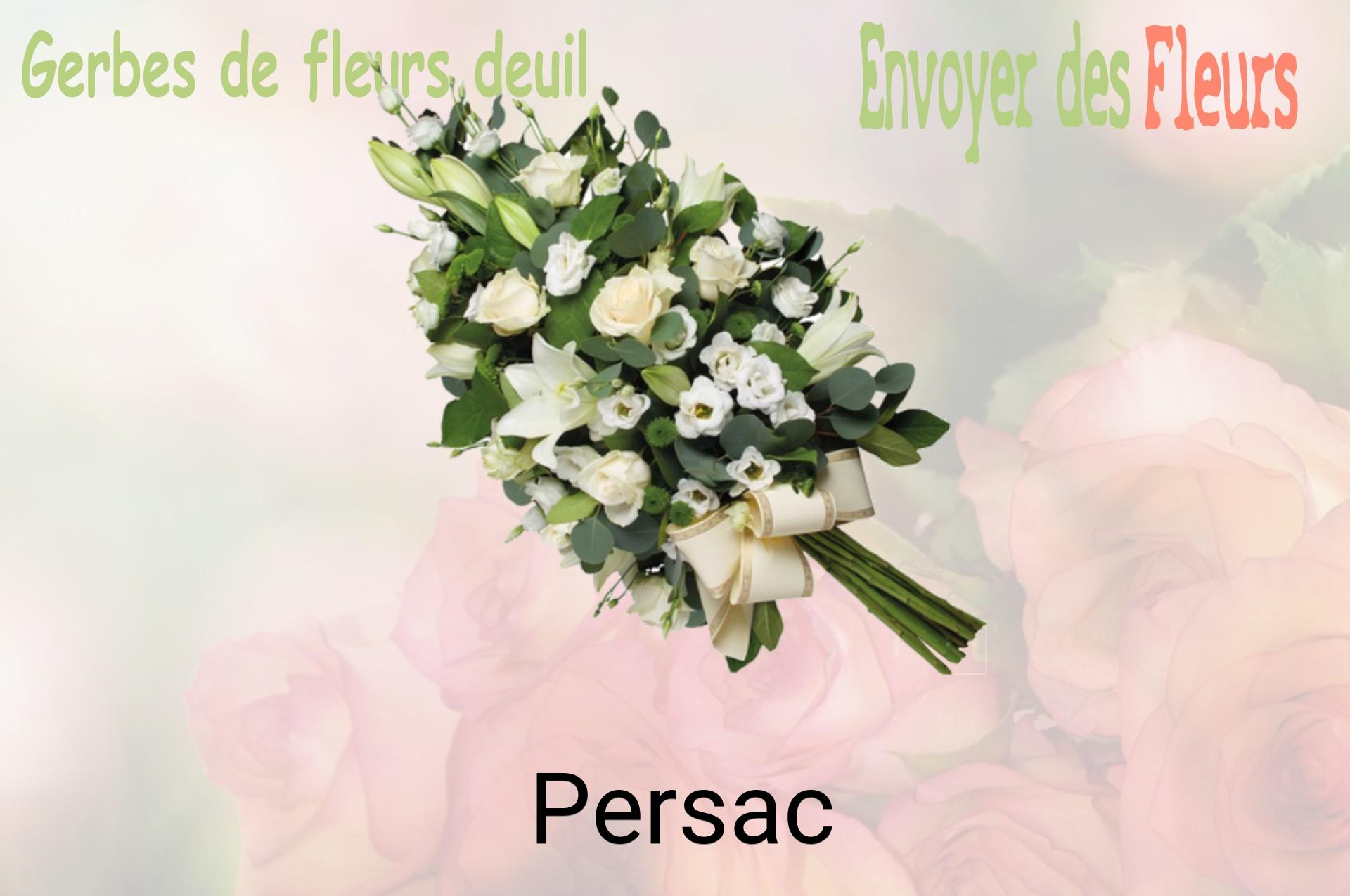 Gerbe de fleurs de deuil livrée à Persac